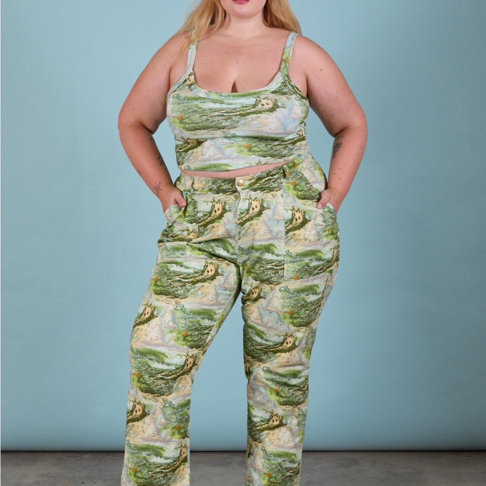Big Bud Press Scenic Ocean Print Work Pants